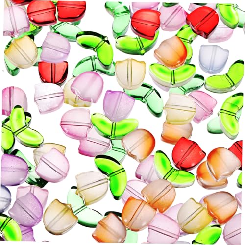 LOLIPPYY 80 Stück Teiliges Tulpenblüten Glasperlen Transparent Bunt Große DIY Schmuckherstellung Armbänder Ohrringe Halsketten Basteln Perlen Auffädeln Zubehör LOLIPPYY 80 Stück Teiliges Tulpenblüten Glasperlen Transparent Bunt Große DIY Schmuckherstellung Armbänder Ohrringe Halsketten Basteln Perlen Auffädeln Zubehör von LOLIPPYY