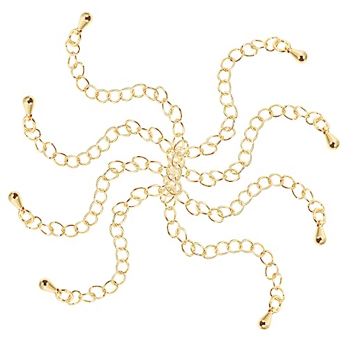 LOLIPPYY 8Stücke Teiliges Armbandverlängerungskette Langlebige Kettenerweiterung für Halsketten und Armbänder Einfache Befestigung Glänzende Oberfläche Zubehör für DIY LOLIPPYY 8Stücke Teiliges Armbandverlängerungskette Langlebige Kettenerweiterung für Halsketten und Armbänder Einfache Befestigung Glänzende Oberfläche Zubehör für DIY von LOLIPPYY