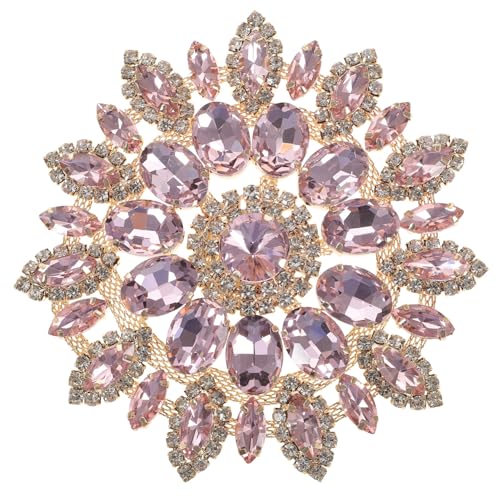 LOLIPPYY Ab Farbige Strass Applikation zum Aufbügeln Kreative DIY Brooch für Kleidung Hüte Kleider mit Hot Melt Kleber Goldfarben Vielseitige Dekorative Patches von LOLIPPYY