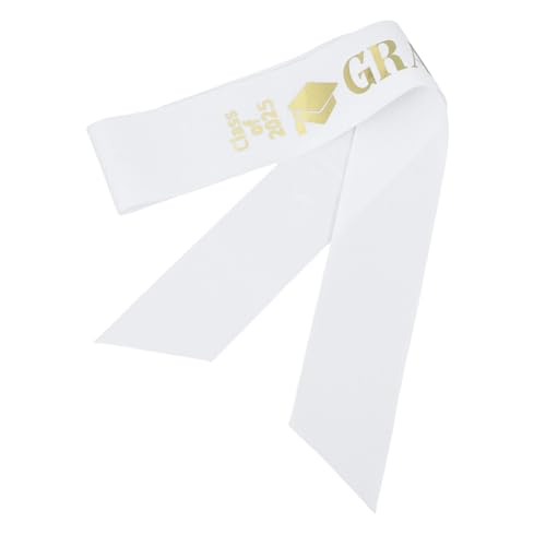 LOLIPPYY Abschlussfeier-träger Abschluss Liefert Graduierte Dekoration Glückwunsch Schärpe Herzlichen Glückwunsch Grad Partyzubehör Absolventenparty Liefert Party Schärpe Weiß Satin LOLIPPYY Abschlussfeier-träger Abschluss Liefert Graduierte Dekoration Glückwunsch Schärpe Herzlichen Glückwunsch Grad Partyzubehör Absolventenparty Liefert Party Schärpe Weiß Satin von LOLIPPYY