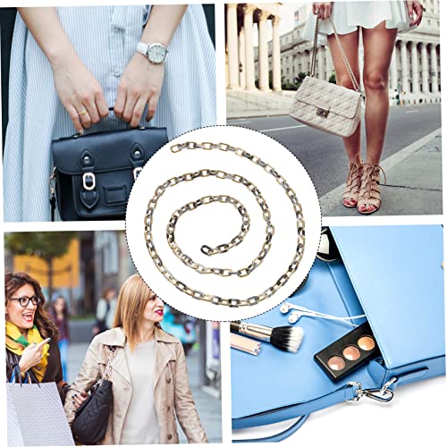 LOLIPPYY Acrylkette DIY Schmuck Ersatzkette Glatte Abnehmbare Taschenriemen Kette Strapazierfähige Vielseitige Anhänger Hängerkette für Basteln und Taschenaccessoires Gold Marmor von LOLIPPYY