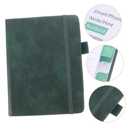 LOLIPPYY Adressbuch Grün Handlich Telefonregister für Telefonnummern Home Office Organizer Praktische Mini Adressorganizer Leicht Platzsparend für Freunde Familie von LOLIPPYY