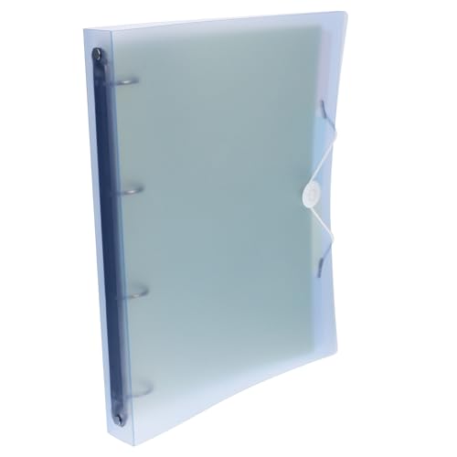 LOLIPPYY Aktenordner Blau Wiederverwendbare Ordnerhülle aus Kunststoff Binder Hülle Farbige File Folder Robuste Dokumentenmappe für Büro und Schule von LOLIPPYY