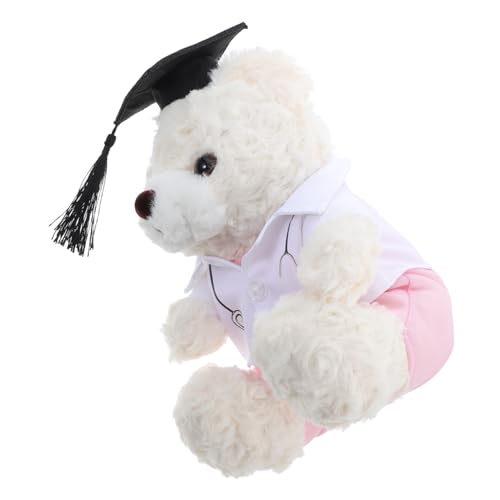 LOLIPPYY Arzt-bär-puppe Grad Bär Abschluss Bär Abschluss-stofftier Groß Abschluss-tierspielzeug Abschluss Stofftier Bär Bärenpuppen-abschlusssaison Abschlussbär Klein Abschlusskappe Plüsch von LOLIPPYY