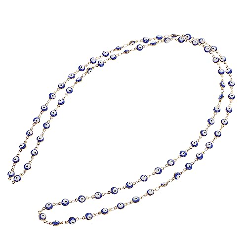 LOLIPPYY Augenkette böses Auge böser Blick-Link-Charme Halskette Sterling Weiß edelstahlketten bastelzeug the craft coubracelets Verbindungsketten mit Perlen Kette für handgemachten Schmuck LOLIPPYY Augenkette böses Auge böser Blick-Link-Charme Halskette Sterling Weiß edelstahlketten bastelzeug the craft coubracelets Verbindungsketten mit Perlen Kette für handgemachten Schmuck von LOLIPPYY