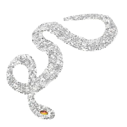 LOLIPPYY Bestickter Bügelflicken Silber Flexibler Dekorativer DIY Aufnäher für Kleidung Rucksäcke Hüte Reparierender Textilaufkleber Vielseitiger Schlangenmotiv Patch LOLIPPYY Bestickter Bügelflicken Silber Flexibler Dekorativer DIY Aufnäher für Kleidung Rucksäcke Hüte Reparierender Textilaufkleber Vielseitiger Schlangenmotiv Patch von LOLIPPYY