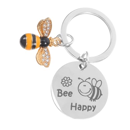 LOLIPPYY Biene Schlüsselanhänger Tierschlüsselkette -charme Lebensmittel-anhänger Schlüssel Charme Geldbörse Charme Bienen-charme-schlüsselanhänger Silver Rostfreier Stahl LOLIPPYY Biene Schlüsselanhänger Tierschlüsselkette -charme Lebensmittel-anhänger Schlüssel Charme Geldbörse Charme Bienen-charme-schlüsselanhänger Silver Rostfreier Stahl von LOLIPPYY