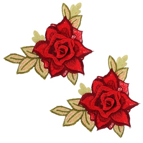 LOLIPPYY Blumen Aufnäher zum Aufnähen Stickerei Patch für Kleidung DIY Reparatur und Verzierung Jeansjacke Taschen Hüte Zubehör von LOLIPPYY