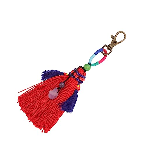 LOLIPPYY Bohemian Tassel Anhänger Rückspiegel Auto Zubehör Handgefertigt Bunter Quasten Schlüsselanhänger für Frauen Vielseitige Auto Dekoration LOLIPPYY Bohemian Tassel Anhänger Rückspiegel Auto Zubehör Handgefertigt Bunter Quasten Schlüsselanhänger für Frauen Vielseitige Auto Dekoration von LOLIPPYY