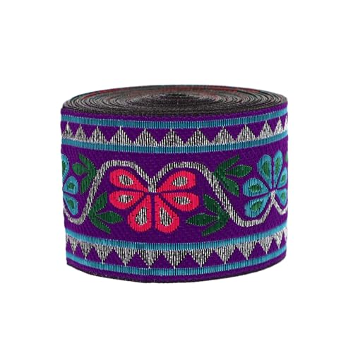 LOLIPPYY Breites Jacquard webband Ethno stil Polyester Zierband Robust und Langlebig für DIY Kleidung Taschen Basteln Zubehör LOLIPPYY Breites Jacquard webband Ethno stil Polyester Zierband Robust und Langlebig für DIY Kleidung Taschen Basteln Zubehör von LOLIPPYY