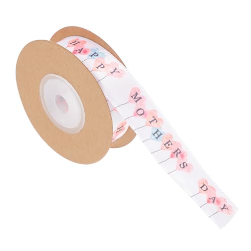LOLIPPYY Briefballonband farbiges Band Mutterband wickeln rosa Satinband Schleife geschenkverpackung muttertag Polyester Geschenkband Blumenstrauß-Wickelband muttertag verpackungsband von LOLIPPYY