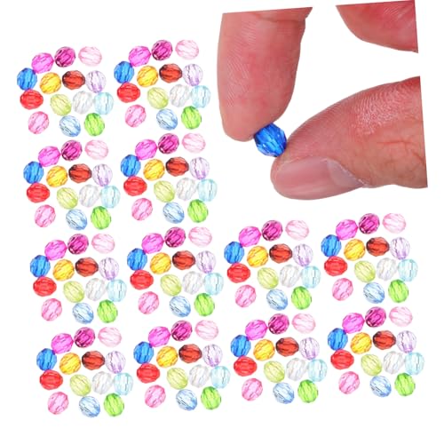 LOLIPPYY Bunte Facettierte Acrylperlen Leichte Kunststoff Spacer Perlen für Armband Schmuckherstellung Polierte DIY Bastelperlen für Halsketten Ohrringe und Haaraccessoires LOLIPPYY Bunte Facettierte Acrylperlen Leichte Kunststoff Spacer Perlen für Armband Schmuckherstellung Polierte DIY Bastelperlen für Halsketten Ohrringe und Haaraccessoires von LOLIPPYY