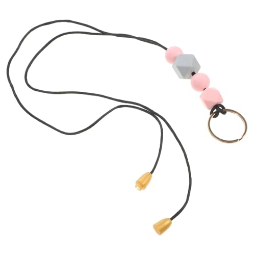 LOLIPPYY Bunte Holzperlen Lanyard mit Metallring Anti lost Schlüsselband und Ausweis Halter Dekoratives Schlüsselanhänger für Handyhülle Studenten Krankenschwestern und Büro Komfortabel LOLIPPYY Bunte Holzperlen Lanyard mit Metallring Anti lost Schlüsselband und Ausweis Halter Dekoratives Schlüsselanhänger für Handyhülle Studenten Krankenschwestern und Büro Komfortabel von LOLIPPYY