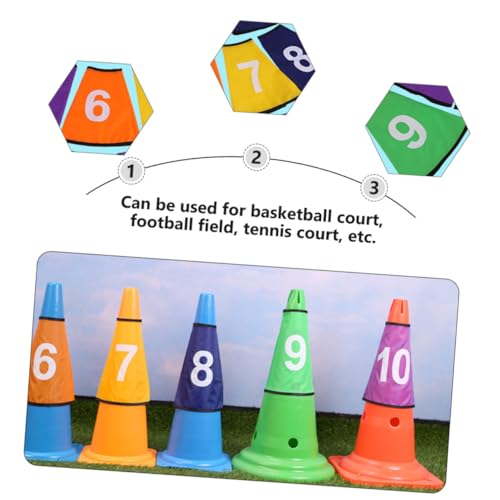 LOLIPPYY Bunte Schutzhüllen für Nummernschutz Leichte Langlebige Sleeves für Sportzubehör für Fitness Rollschuhlaufen und Fußballtraining von LOLIPPYY