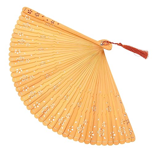 LOLIPPYY Chinesischer Faltfächer aus Handfächer Leicht mit Quaste für Tanz Performance Party Cosplay Vintage Handventilator LOLIPPYY Chinesischer Faltfächer aus Handfächer Leicht mit Quaste für Tanz Performance Party Cosplay Vintage Handventilator von LOLIPPYY