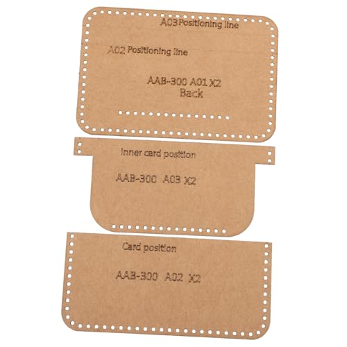 LOLIPPYY DIY Lederhandwerk Brieftasche Schablone Kartentasche Muster Vorlage Langlebiges Kraftpapier Einsetzbar für Kurzbrieftaschen und Geldbörsen Herstellung von LOLIPPYY