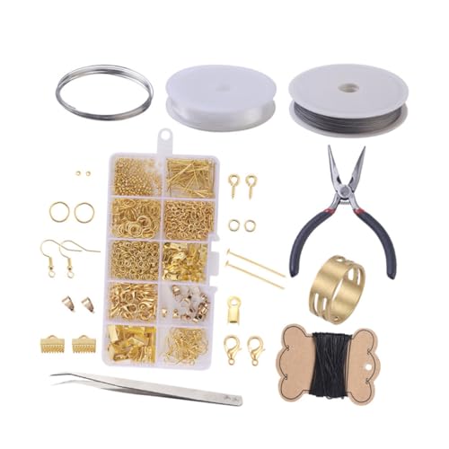 LOLIPPYY DIY Ohrring Zubehör Set Gold Komplettset für Schmuckherstellung Handmade Material Langlebig mit Vielfältigen und Praktischem Aufbewahrungsbehälter für Basteln LOLIPPYY DIY Ohrring Zubehör Set Gold Komplettset für Schmuckherstellung Handmade Material Langlebig mit Vielfältigen und Praktischem Aufbewahrungsbehälter für Basteln von LOLIPPYY