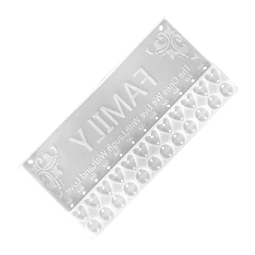 LOLIPPYY DIY Silikonform für Hängende Tags Gießform für Epoxidharz Vielseitig Einsetzbar Leicht und Kompakt für Bastelprojekte von LOLIPPYY