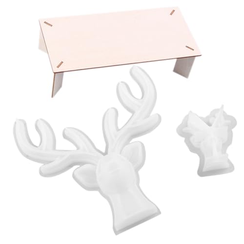 LOLIPPYY DIY Silikonformen für Epoxidharz Hirschgeweih Dekorationen Flexible Transparente Gießform für Bastelarbeiten und Erwachsene Langlebig und Einfach zu Reinigen Holzständer LOLIPPYY DIY Silikonformen für Epoxidharz Hirschgeweih Dekorationen Flexible Transparente Gießform für Bastelarbeiten und Erwachsene Langlebig und Einfach zu Reinigen Holzständer von LOLIPPYY