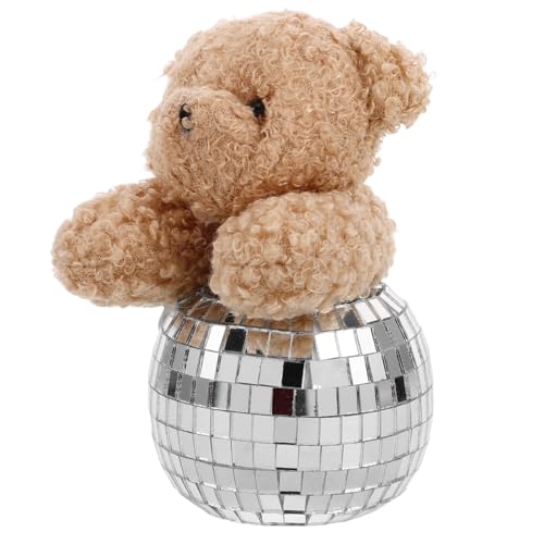 LOLIPPYY Dekorativer Disco Spiegelbär Tischfigur mit Spiegeloberfläche Verspieltes Wohnaccessoire für Schreibtisch Beistelltisch Partydeko für Familienfeiern Hochzeiten Valentinstag LOLIPPYY Dekorativer Disco Spiegelbär Tischfigur mit Spiegeloberfläche Verspieltes Wohnaccessoire für Schreibtisch Beistelltisch Partydeko für Familienfeiern Hochzeiten Valentinstag von LOLIPPYY