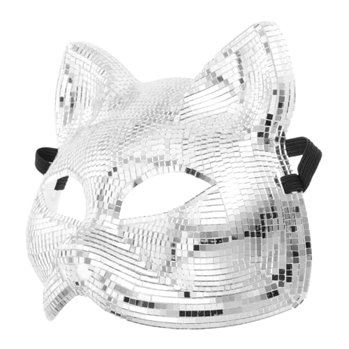 LOLIPPYY Disco-katze-gesichtsmaske Strass-halloween-maske Halloween-disco Silbermaske Silberne Vollgesichtsmaske Disco-maske Fuchs Maskerade Maske Katzenmaske Für Frauen Silver Plastik LOLIPPYY Disco-katze-gesichtsmaske Strass-halloween-maske Halloween-disco Silbermaske Silberne Vollgesichtsmaske Disco-maske Fuchs Maskerade Maske Katzenmaske Für Frauen Silver Plastik von LOLIPPYY