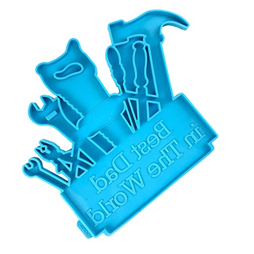 LOLIPPYY Diy Epoxidharz Silikonform für Vätertag Dekorative Türplakette für Harzgussprojekte Einfache Demontage Hohe Temperaturbeständigkeit für Bastelarbeiten von LOLIPPYY