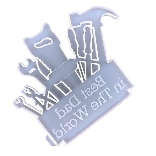 LOLIPPYY Diy Silikonform für Epoxidharz Türschild Vaterschafts Dekoration Flexible Gießform für Wanddeko Anhänger Langlebig und Temperaturbeständig zum Vatertag von LOLIPPYY