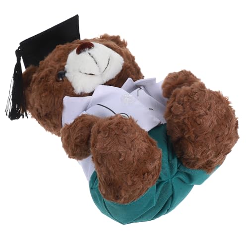 LOLIPPYY Doktorabschlussbär Kuscheltier Grad Animal Doll Abschluss-Stofftier Plüschbär in Arztuniform für Absolventen geschmückter Bär zum Abschluss PP Baumwolle Brown LOLIPPYY Doktorabschlussbär Kuscheltier Grad Animal Doll Abschluss-Stofftier Plüschbär in Arztuniform für Absolventen geschmückter Bär zum Abschluss PP Baumwolle Brown von LOLIPPYY