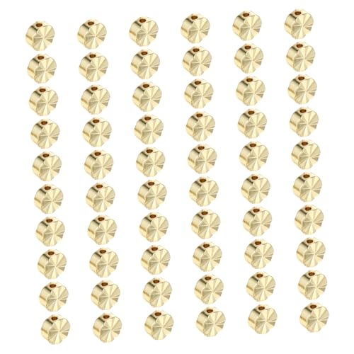 LOLIPPYY Doppelseitige Spacer Perlen Goldfarben Glatte Bastelperlen für Armband Schmuckherstellung DIY Zubehör für Individuelle Armbandgestaltung LOLIPPYY Doppelseitige Spacer Perlen Goldfarben Glatte Bastelperlen für Armband Schmuckherstellung DIY Zubehör für Individuelle Armbandgestaltung von LOLIPPYY