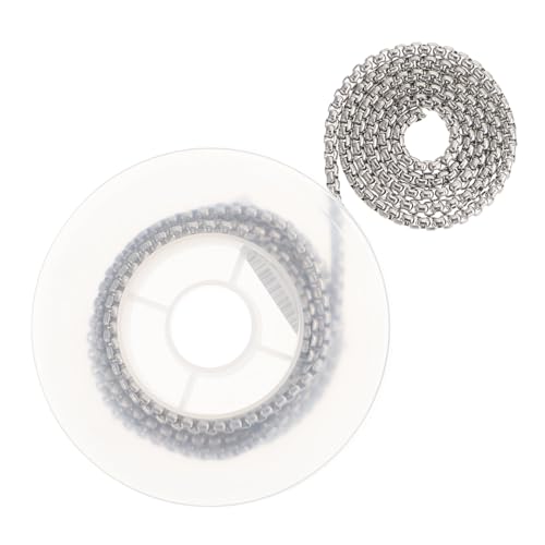 LOLIPPYY Edelstahl Schmuckkette Gliederkette DIY Armband Halskette Basteln Glatte Oberfläche Rostfrei Vielseitig für Kettenanhänger und Modeaccessoires LOLIPPYY Edelstahl Schmuckkette Gliederkette DIY Armband Halskette Basteln Glatte Oberfläche Rostfrei Vielseitig für Kettenanhänger und Modeaccessoires von LOLIPPYY