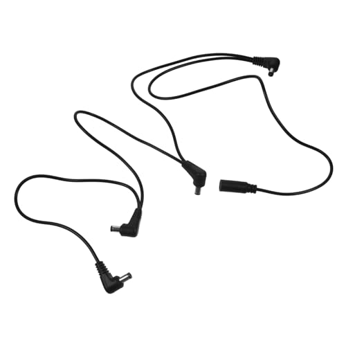 LOLIPPYY Effector Power Supply Kabel für Gitarre Effektpedal zu Robustes Langlebiges Stromkabel in Schwarz für Unabhängige Stromversorgung und Geräuscharme Nutzung von LOLIPPYY