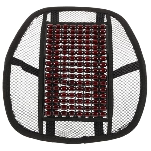 LOLIPPYY Ergonomisches Lendenkissen mit Holzperlen und Atmungsaktivem Mesh für Büro und Autositze Langlebige zur Haltungskorrektur und Schmerzlinderung bei Langem Sitzen LOLIPPYY Ergonomisches Lendenkissen mit Holzperlen und Atmungsaktivem Mesh für Büro und Autositze Langlebige zur Haltungskorrektur und Schmerzlinderung bei Langem Sitzen von LOLIPPYY