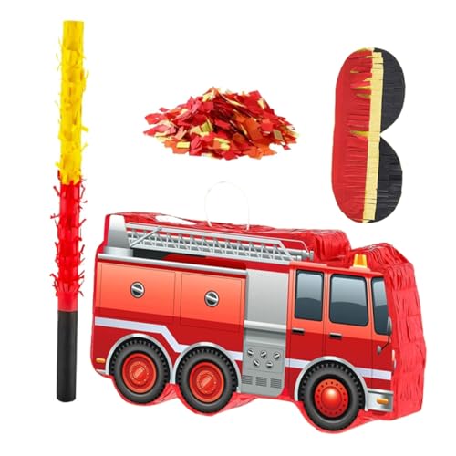 LOLIPPYY Feuerwehr Feier Pinata mit Augenbinde Konfettifüllung Geburtstag Party Dekoration Feuerwehrmann Mottoparty Zubehör für Jungen Indoor Outdoor Geeignet LOLIPPYY Feuerwehr Feier Pinata mit Augenbinde Konfettifüllung Geburtstag Party Dekoration Feuerwehrmann Mottoparty Zubehör für Jungen Indoor Outdoor Geeignet von LOLIPPYY