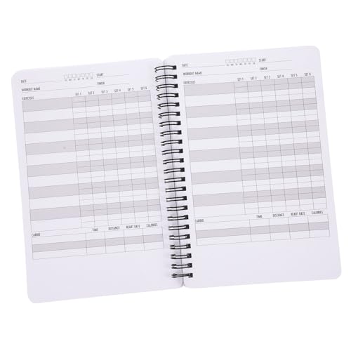 LOLIPPYY Fitness Journal für Frauen Spiral notizbuch Fitnessplaner Trainingsjournal Gesundheitsmanagement Notizblock Tagesplaner Taschenformat für Workout und Ernährung von LOLIPPYY