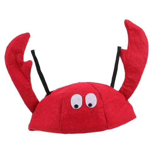 LOLIPPYY Flanell hummerhut Warm Kreative Kostüm Kopfbedeckung für Halloween Party Bühne Strand Auffälliger Lustiger Tierhut für Erwachsene von LOLIPPYY