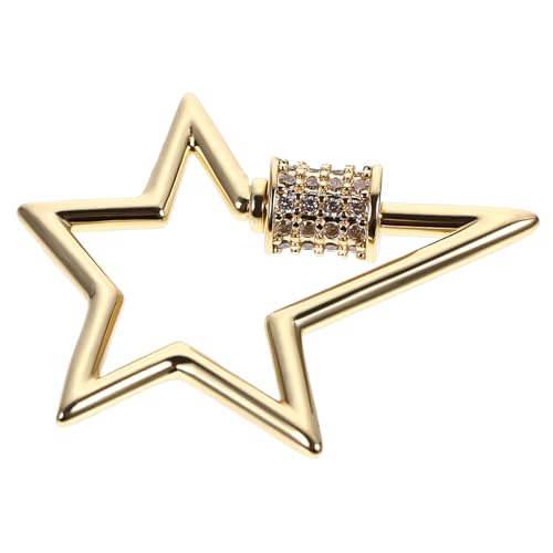 LOLIPPYY Fünfstern Schmuckverschluss Schraubverschluss DIY Kettenverschluss Armband Verschlüsse Karabiner Anhänger Schlüsselanhänger Zubehör LOLIPPYY Fünfstern Schmuckverschluss Schraubverschluss DIY Kettenverschluss Armband Verschlüsse Karabiner Anhänger Schlüsselanhänger Zubehör von LOLIPPYY