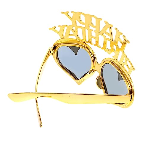 LOLIPPYY Geburtstagsbrille Erwachsene Alles Zum Geburtstag Dekorationen Glücklich Party Gläser Ereignis in Herzform Brillen Herz Brille Geformt Led Kind Stk Golden LOLIPPYY Geburtstagsbrille Erwachsene Alles Zum Geburtstag Dekorationen Glücklich Party Gläser Ereignis in Herzform Brillen Herz Brille Geformt Led Kind Stk Golden von LOLIPPYY