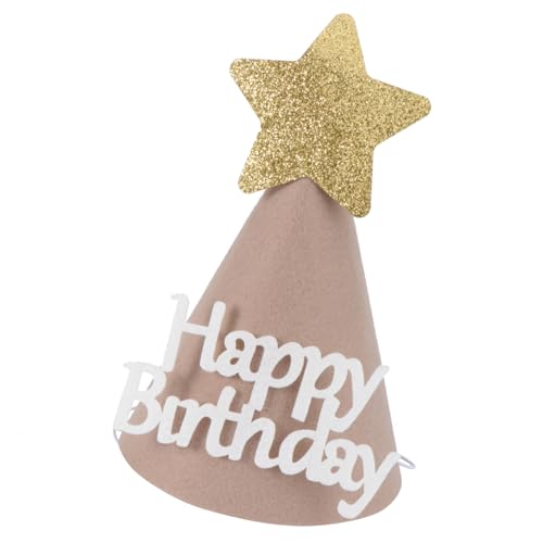 LOLIPPYY Geburtstagshut aus Filz Braun Dickes Material Partyhut und Party Requisite für Erwachsene und Geeignet für Geburtstagsfeiern Dekoratives Party Accessoire und Fotorequisite LOLIPPYY Geburtstagshut aus Filz Braun Dickes Material Partyhut und Party Requisite für Erwachsene und Geeignet für Geburtstagsfeiern Dekoratives Party Accessoire und Fotorequisite von LOLIPPYY