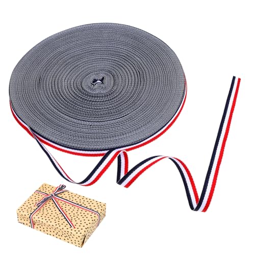 LOLIPPYY Gestreiftes Polyesterband Rolle für Hochzeitsdekoration Geschenkverpackungen und Bastelprojekte Rot Weiß Blau LOLIPPYY Gestreiftes Polyesterband Rolle für Hochzeitsdekoration Geschenkverpackungen und Bastelprojekte Rot Weiß Blau von LOLIPPYY