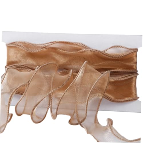 LOLIPPYY Goldrand Mermaid Tail Hochzeitsschleifenband Yards DIY Schneegarn Band für Festliche Geschenkverpackung Blumensträuße Partydekoration und Bastelbedarf LOLIPPYY Goldrand Mermaid Tail Hochzeitsschleifenband Yards DIY Schneegarn Band für Festliche Geschenkverpackung Blumensträuße Partydekoration und Bastelbedarf von LOLIPPYY