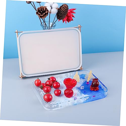 LOLIPPYY Große Silikonform für DIY Storage Plate Mold mit Holzständer Vielseitige Epoxidharz Gießform für Schmuckbox Dekotablett und Aufbewahrungsbox Langlebige Kreative Bastelform für LOLIPPYY Große Silikonform für DIY Storage Plate Mold mit Holzständer Vielseitige Epoxidharz Gießform für Schmuckbox Dekotablett und Aufbewahrungsbox Langlebige Kreative Bastelform für von LOLIPPYY