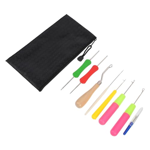 LOLIPPYY Häkelnadel für Perücken und Dreadlocks Werkzeug mit Ergonomischem Griff Strapazierfähiges Flechtzubehör für Haarverlängerungen Friseurbedarf für Salon und DIY von LOLIPPYY
