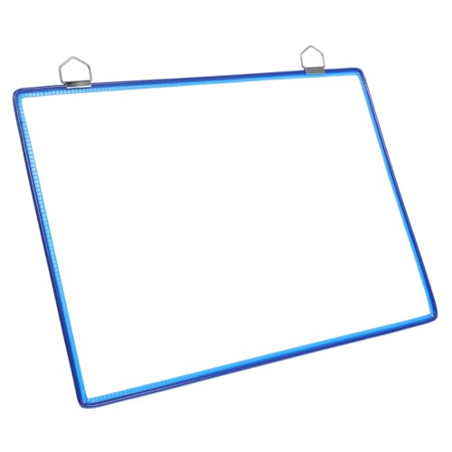 LOLIPPYY Hängende Wandakte Tasche Blau Transparent Büro Wandmontage Dokumentenhalter Mit Doppelhaken Stabiler Organizer Großes Fassungsvermögen Platzsparend Für Büro von LOLIPPYY