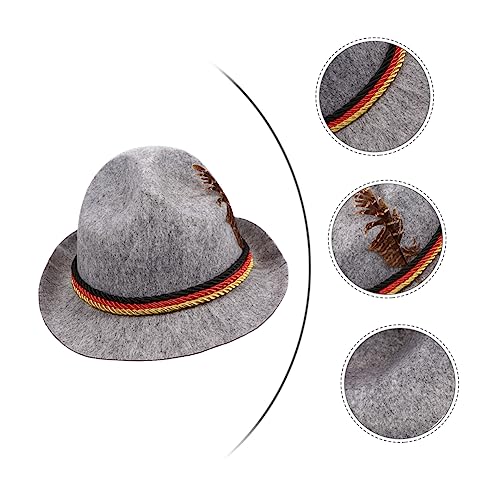 LOLIPPYY Halloween Jazz Hut Partyhut Unisex Panama Fedora mit Feder Stilvoller Bequemer Kopfschmuck aus Hochwertigem Vliesstoff für Karneval und Fasching von LOLIPPYY