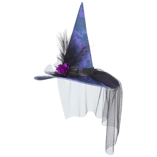 LOLIPPYY Halloween-hexenhut Männer Cosplay -partyhüte Hexenhüte Cosplay Accessoires Halloween-kostüm-party-accessoire Zaubererhüte Für Erwachsene Cosplay -party Hast Halloweenkostüm Stoff von LOLIPPYY