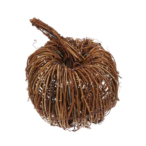 LOLIPPYY Handgefertigte Rattan Kürbis Deko Halloween Ornament Herbstliche Party Dekoration Langlebig Künstliche Kürbisdeko für Zuhause und Fest von LOLIPPYY