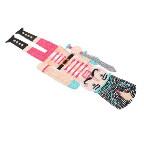 LOLIPPYY Handgefertigter Nutcracker Aufnäher zum Aufbügeln mit Funkelnden Pailletten DIY Cartoon Patch für Kleidung und Rucksäcke Einfache Anbringung Festliche Stoffapplikation LOLIPPYY Handgefertigter Nutcracker Aufnäher zum Aufbügeln mit Funkelnden Pailletten DIY Cartoon Patch für Kleidung und Rucksäcke Einfache Anbringung Festliche Stoffapplikation von LOLIPPYY