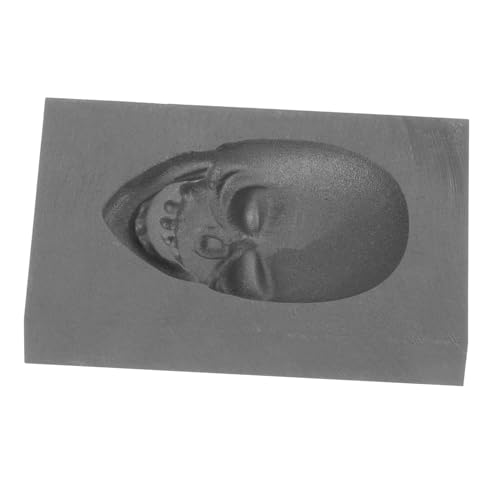 LOLIPPYY Hochdichter Graphit Gussform Schädelform Metall Schmelzform Gießform für Gold Silber Kupfer Messing Labor Wissenschaftliche Analyse LOLIPPYY Hochdichter Graphit Gussform Schädelform Metall Schmelzform Gießform für Gold Silber Kupfer Messing Labor Wissenschaftliche Analyse von LOLIPPYY