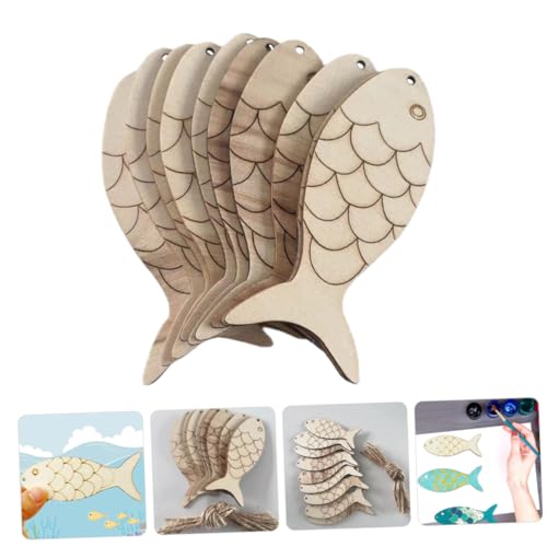 LOLIPPYY Holz Fisch Anhänger mit Hanfseil Detaillierte Holzornamente für DIY Bastelprojekte Langlebige Holzfische zum Dekorieren von Zuhause Party und Handarbeiten LOLIPPYY Holz Fisch Anhänger mit Hanfseil Detaillierte Holzornamente für DIY Bastelprojekte Langlebige Holzfische zum Dekorieren von Zuhause Party und Handarbeiten von LOLIPPYY
