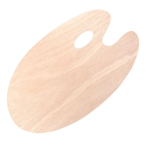 LOLIPPYY Holz Mischpalette Oval Öl Acrylfarben Leicht Robust Vielseitig für Künstler Studenten Hobby und Malerei Tragbares Pigment Mischbrett für Kunstbedarf von LOLIPPYY